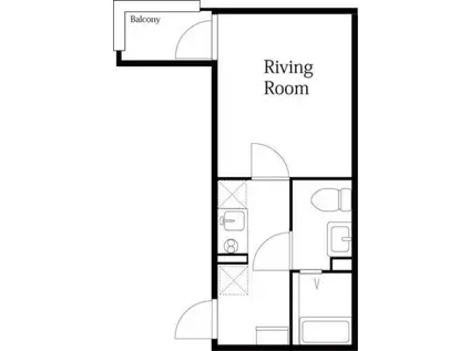 LIETOREA(1K/2階)の間取り写真