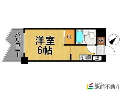 メゾン・ド・西新(ワンルーム/6階)の間取り写真