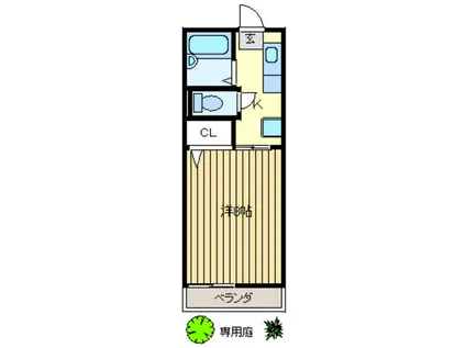 メゾンモナーク(1K/2階)の間取り写真