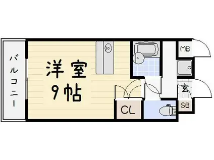 プレアール北方(ワンルーム/5階)の間取り写真