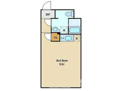 EXAM高円寺南(ワンルーム/3階)の間取り写真