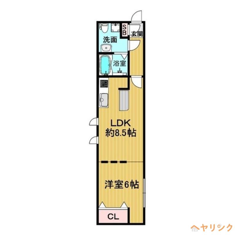 リアライズ名城公園(1LDK/4階)の間取り写真