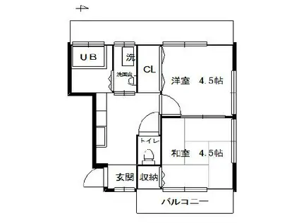 スエヒロマンション(2K/2階)の間取り写真