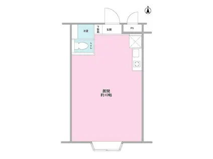 静鉄音羽ビル(ワンルーム/3階)の間取り写真