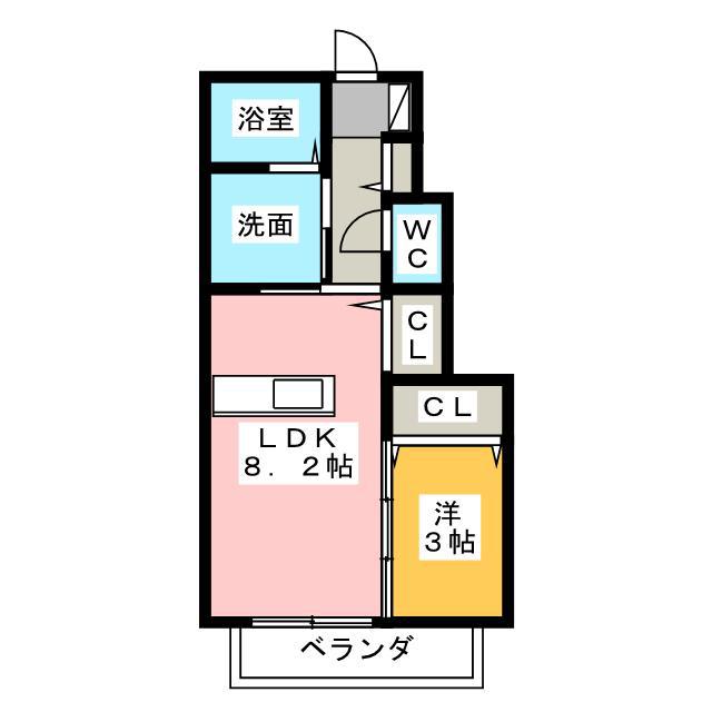 SENGUW 1(1LDK/1階)の間取り写真