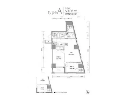 JP NOIE 小石川富坂(2LDK/14階)の間取り写真