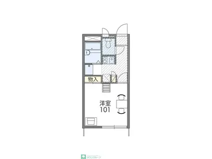 レオパレスNEXT(1K/2階)の間取り写真