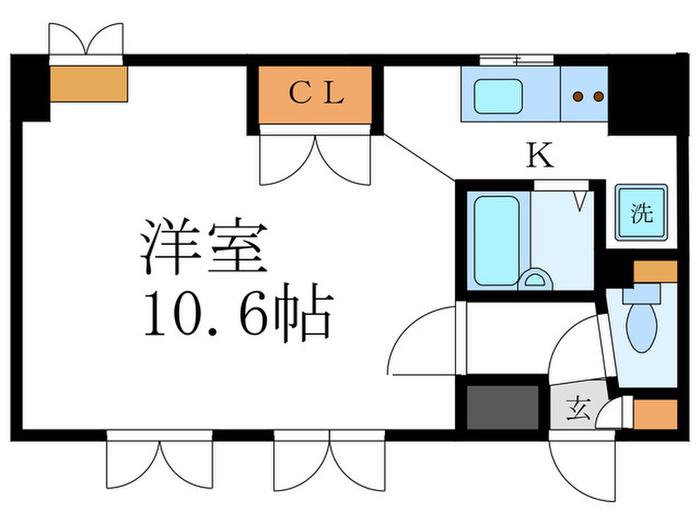 D´S LYRA(1K/2階)の間取り写真