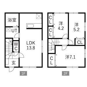 COMFORT青山(3LDK/1階)の間取り写真