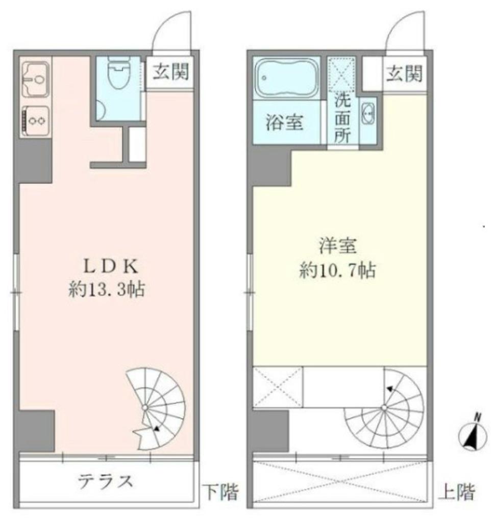 エスエスディー(1LDK/6階)の間取り写真