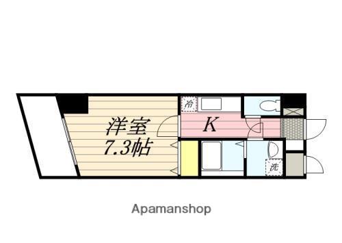 N-FLATS川崎浜町 (1K/8階)の間取り写真