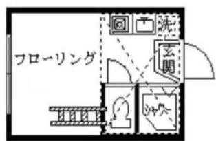 フェリスセレーノ(ワンルーム/1階)の間取り写真
