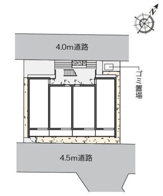 クレイノ帰燕館(1K/3階)の間取り写真