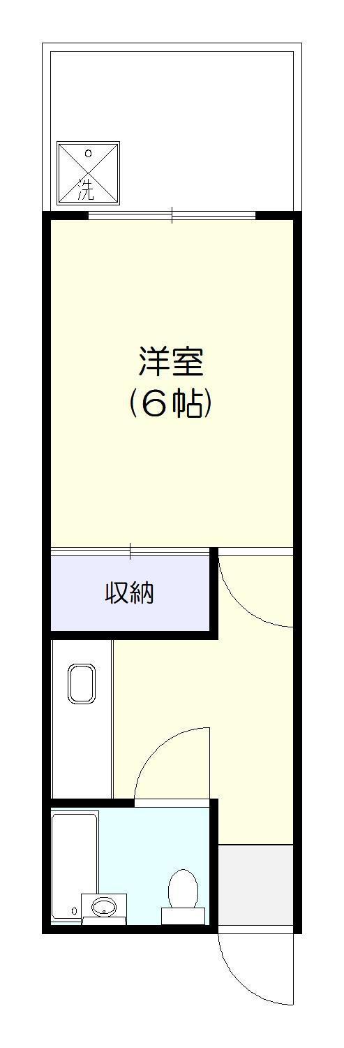 コスモビル(1K/5階)の間取り写真