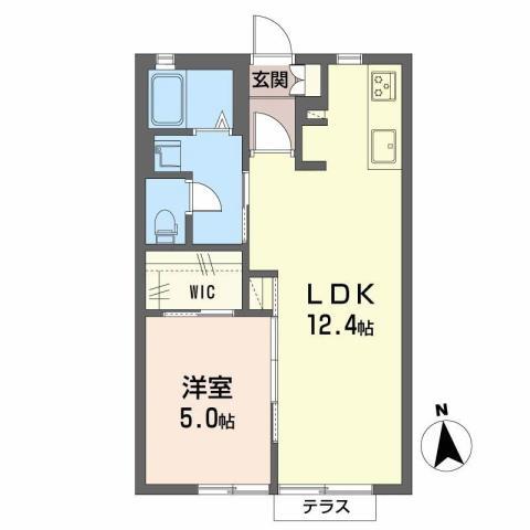 NBハウス(1LDK/1階)の間取り写真