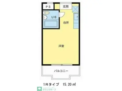 第3トマトハウス(ワンルーム/3階)の間取り写真