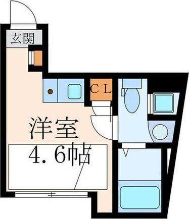 HJ PLACE 中目黒(ワンルーム/2階)の間取り写真