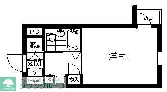 キャッスルマンション川越B(ワンルーム/4階)の間取り写真