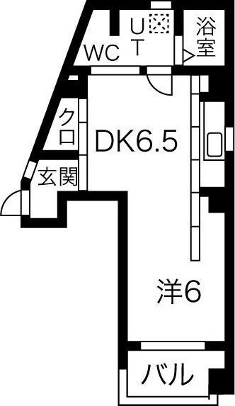ベルグランデ新大阪(ワンルーム/8階)の間取り写真