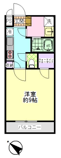 リヴェールピア(1K/5階)の間取り写真
