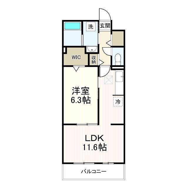 アウル吉祥寺南(1LDK/3階)の間取り写真