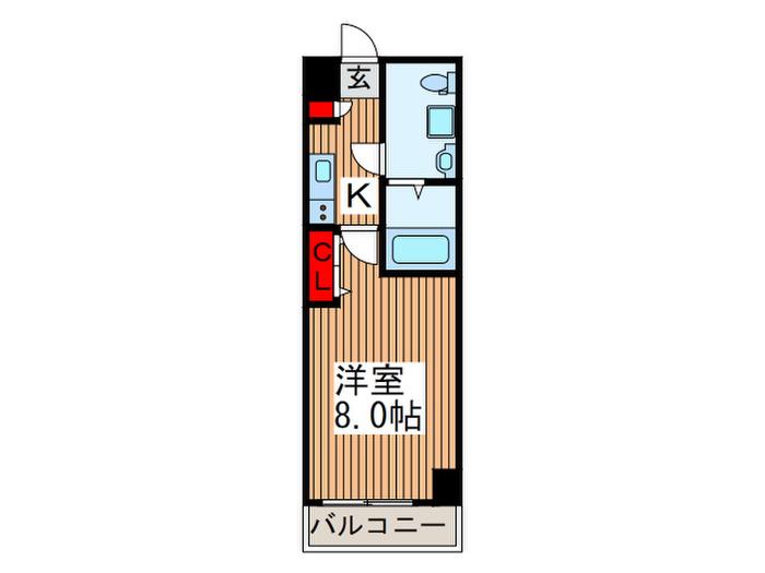 アルファコート西川口VII(1K/7階)の間取り写真
