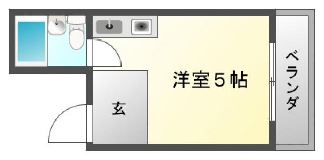 ビスタ緑地II(ワンルーム/3階)の間取り写真