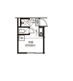 STUDIO APARTMENT東池袋(ワンルーム/2階)の間取り写真