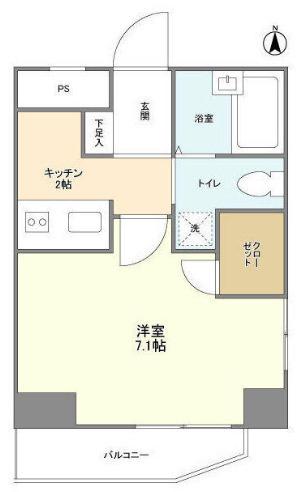 KDXレジデンス小豆沢(1K/5階)の間取り写真