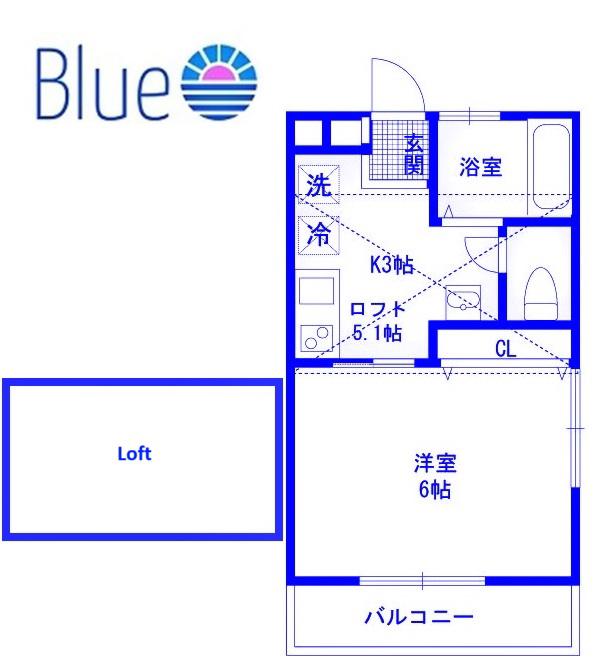 コンフォート湘南辻堂II(1K/1階)の間取り写真