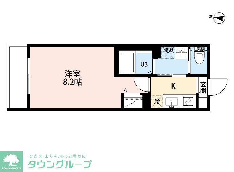 LANI MAISON 仙波町(1K/1階)の間取り写真
