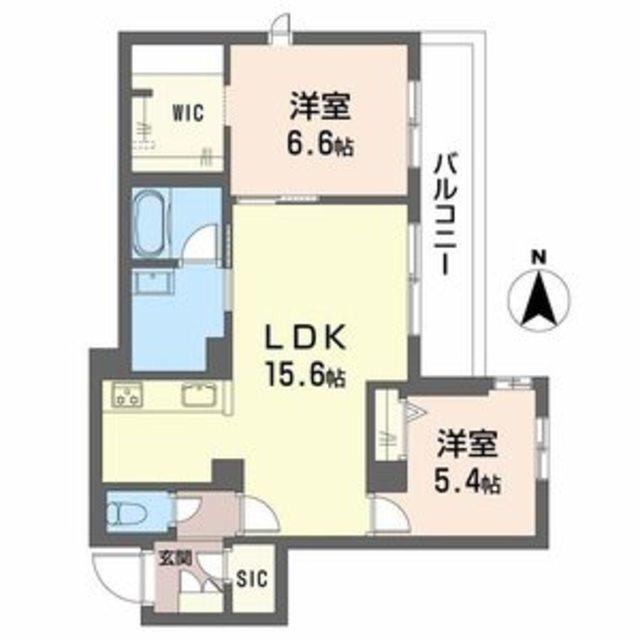 メゾン エディアン 新金岡(2LDK/3階)の間取り写真
