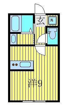 TIERRA(ワンルーム/1階)の間取り写真