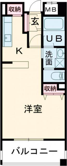 アーバネックス神戸駅前(ワンルーム/11階)の間取り写真