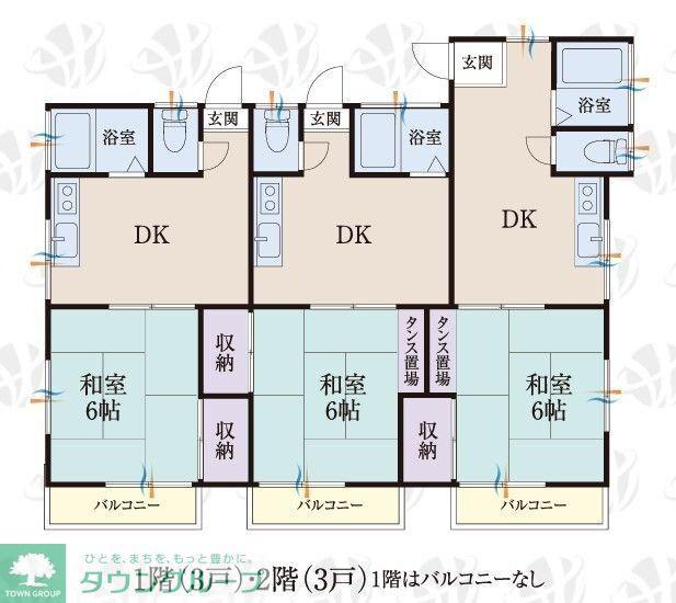 BCASA柏豊四季RE-BORN(1DK/1階)の間取り写真