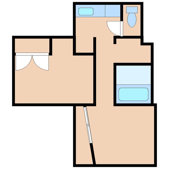 ATSUKOビル(1K/2階)の間取り写真