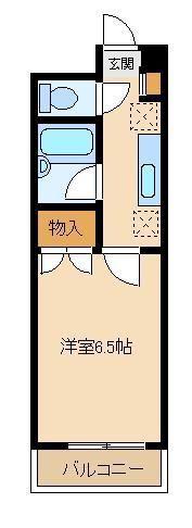 KSフラット2003(1K/2階)の間取り写真