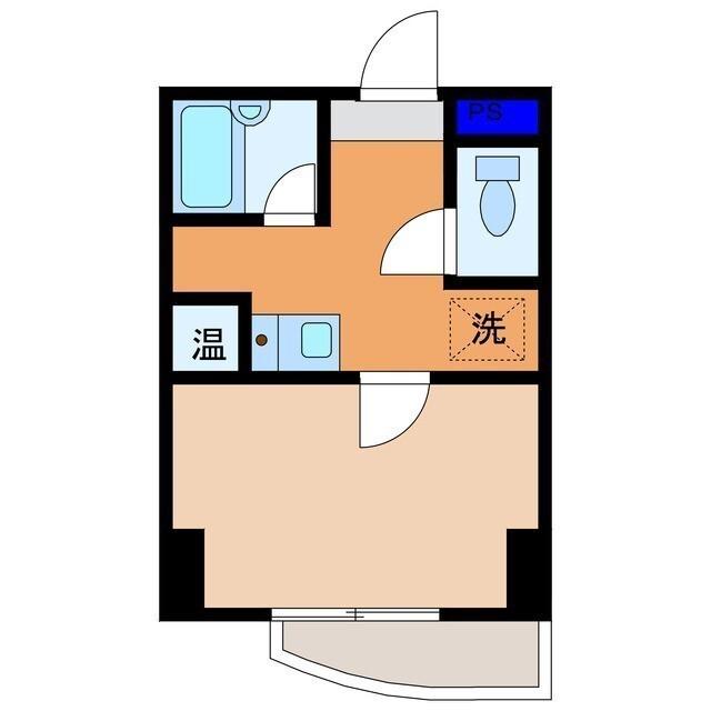 アクアポリス長岡(1K/1階)の間取り写真