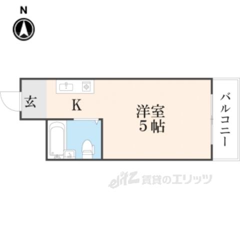 ユーフォニー三郷(ワンルーム/4階)の間取り写真