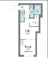 LEGALAND荻窪ANNEX(1LDK/3階)の間取り写真