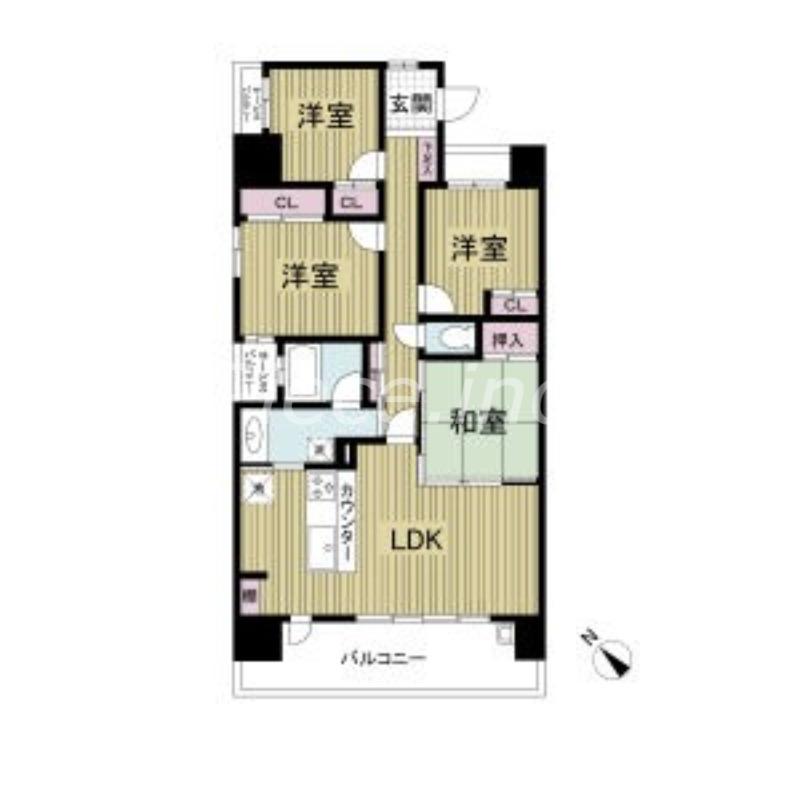 レジディア都島Ⅱ(4LDK/9階)の間取り写真