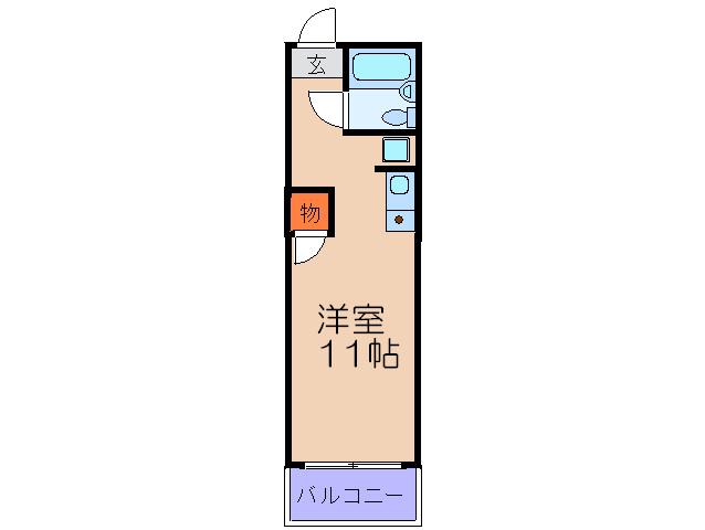 グレイス伝法(ワンルーム/4階)の間取り写真