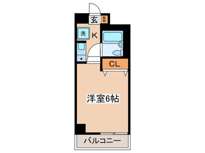 T′S GARDEN梶ヶ谷(1K/3階)の間取り写真