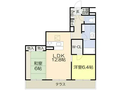 VINCULUM AK(2LDK/2階)の間取り写真