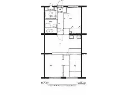 ユーミーハイツ(3LDK/3階)の間取り写真