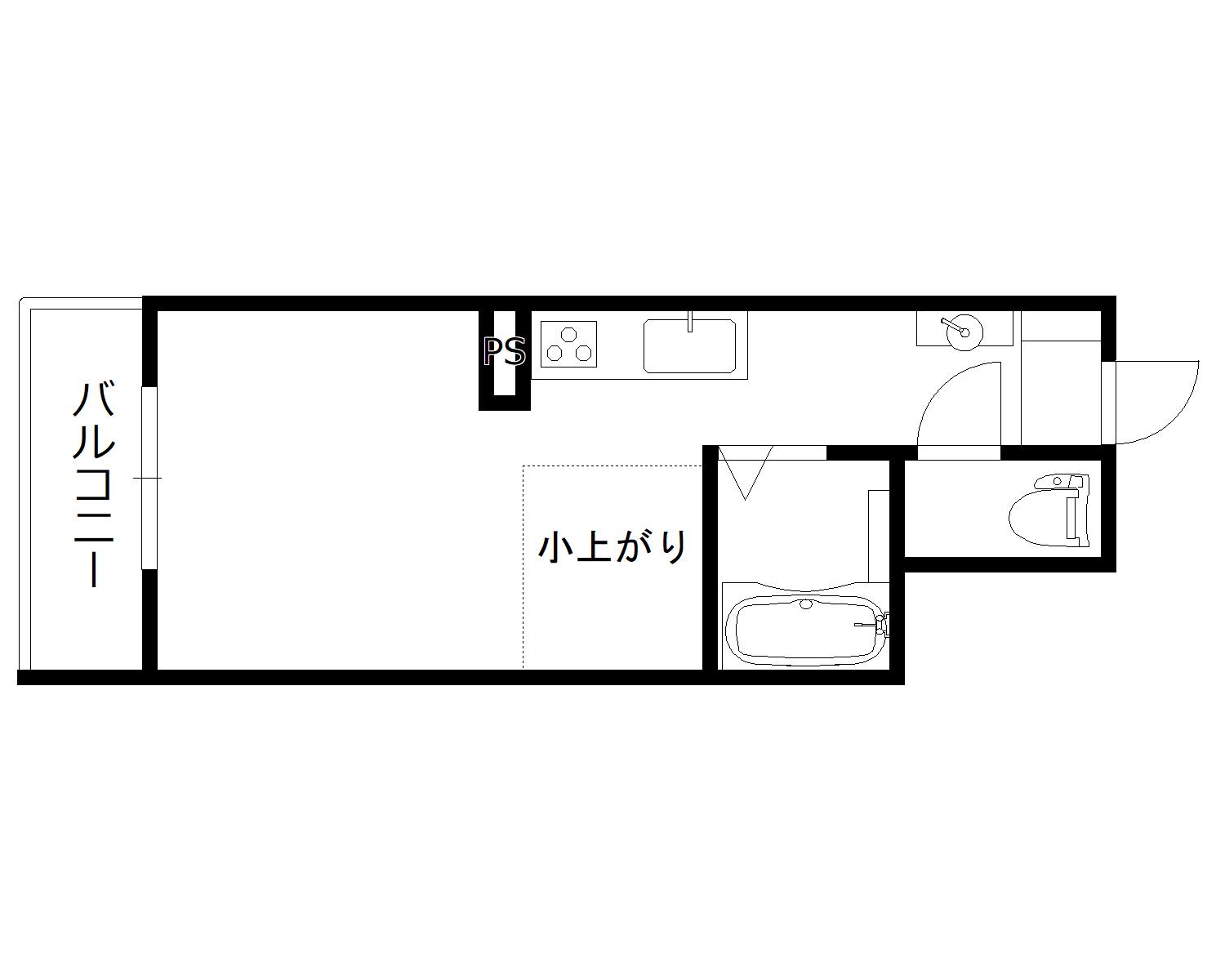 RETINA大手町(ワンルーム/2階)の間取り写真