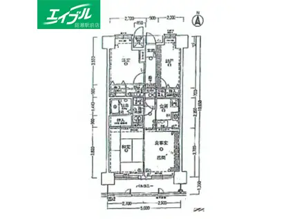 ライオンズマンション倉敷幸町(2SLDK/10階)の間取り写真