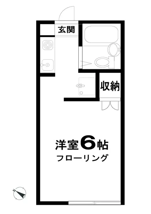 アルベルジュ 1階階 間取り