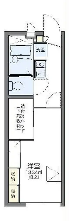 レオパレス大和田 1階階 間取り