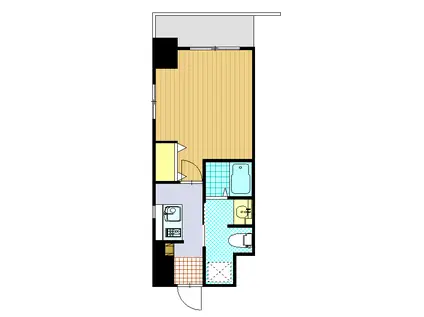 プレシエ新丸子(1K/8階)の間取り写真